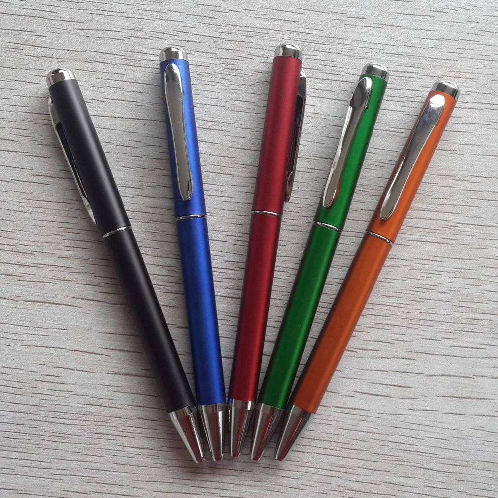 Wholesale Unique Promocionales Boligrafos de Plastico Twist Blank pen stylus With Custom LOGO printing