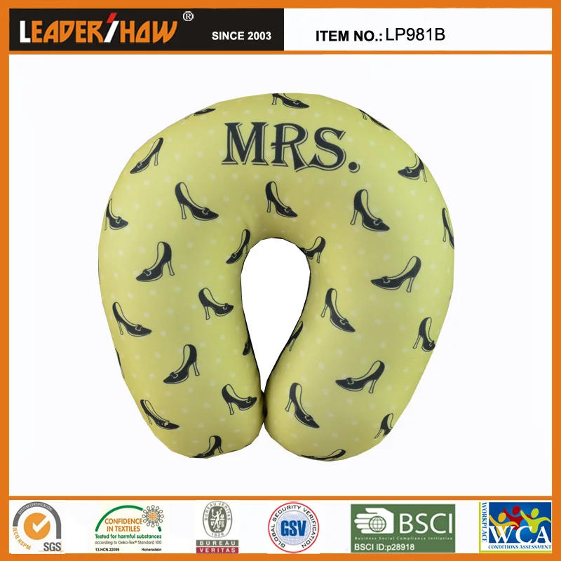 Anhui Leadershow Airplane Bus Car Microbeans Neck Pillow Travel Neck Pillow