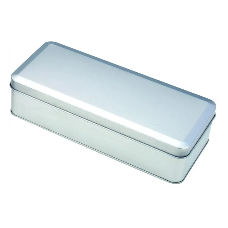 China Factory Hot Sale Rectangular Metal Gift Watch Electronics Tin Box Custom tin packaging