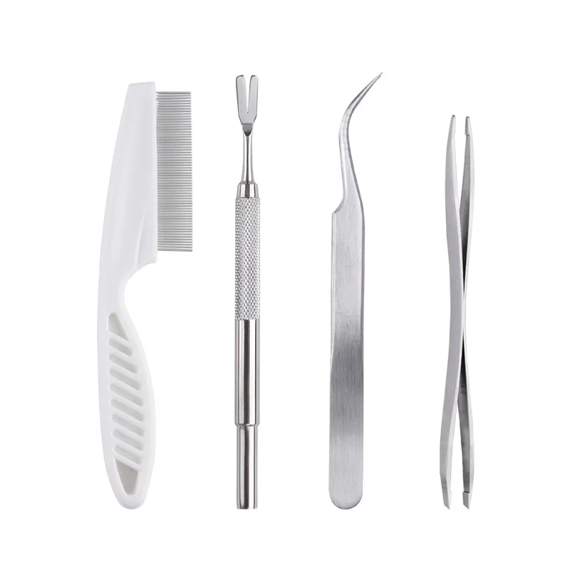 Tick Tweezers Remover Tweezers Flea/Lice/Tick Removal Tool Kit For All Pets Dogs And Cats
