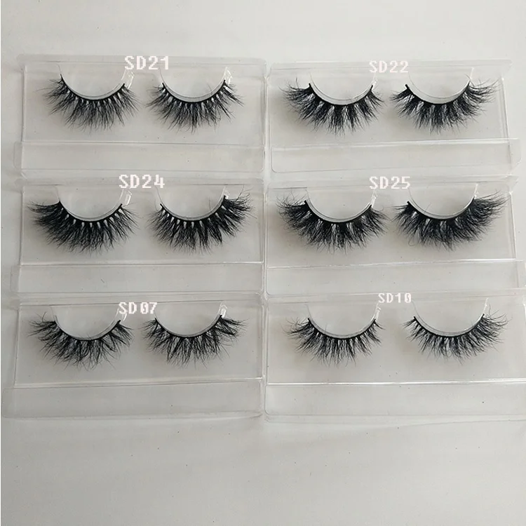 
Fluffy Real Short Mink Fur Lashes Vendor Cruelty Free Wispy 3D Mink Eyelashes 10 to 15 mm Long Curl Mink Eyelash 