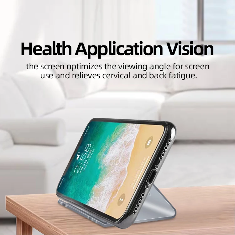 Desk Mobile Phone Holder Stand For iPhone Metal Desktop Tablet Holder Table Foldable Extend Support