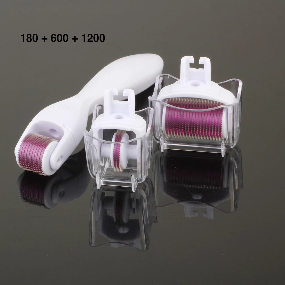 
Free shipping 3 IN 1 Micro Needle Derma Roller Meso Roller For Acne Acar Freckle 180+600+1200 