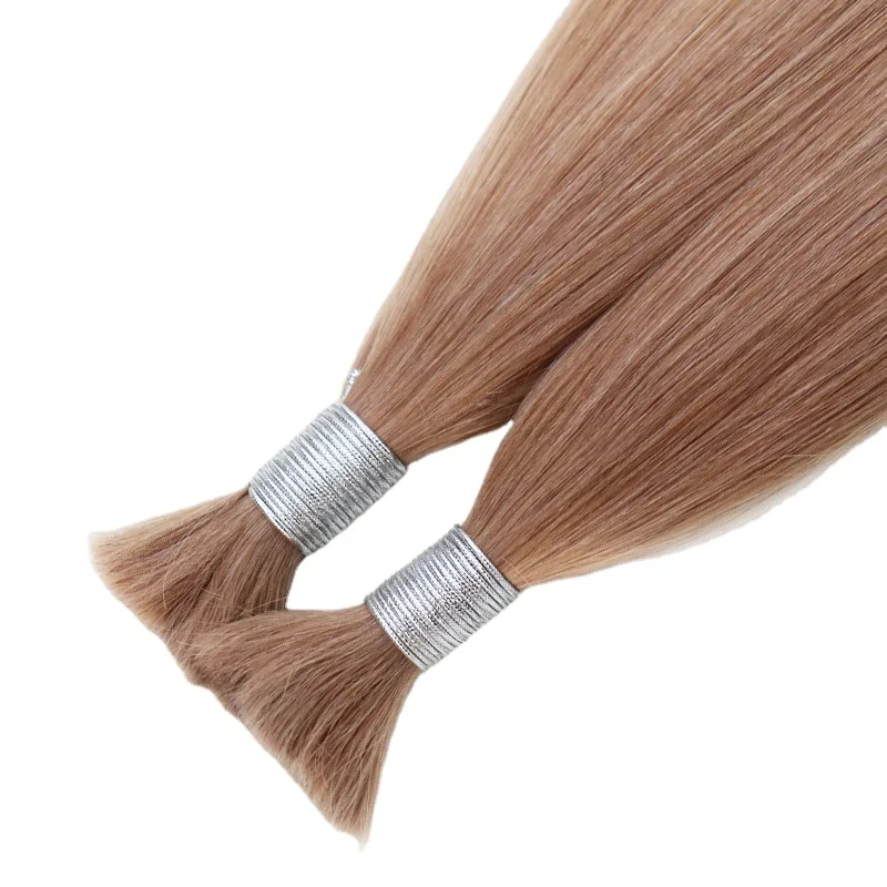 High Quality Double Drawn Russian Remy Full Cuticle Ash Blonde Hair Bulk Factory Wholesale
