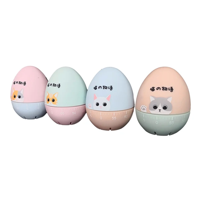 60 minutes automatic egg shape mechanical countdown digital kitchen timer