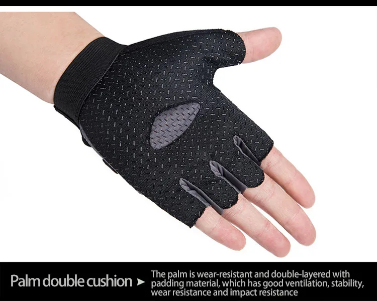 Fitness Men And Women Equipment Training Dumbbell Half Finger Breathable Sports Gloves