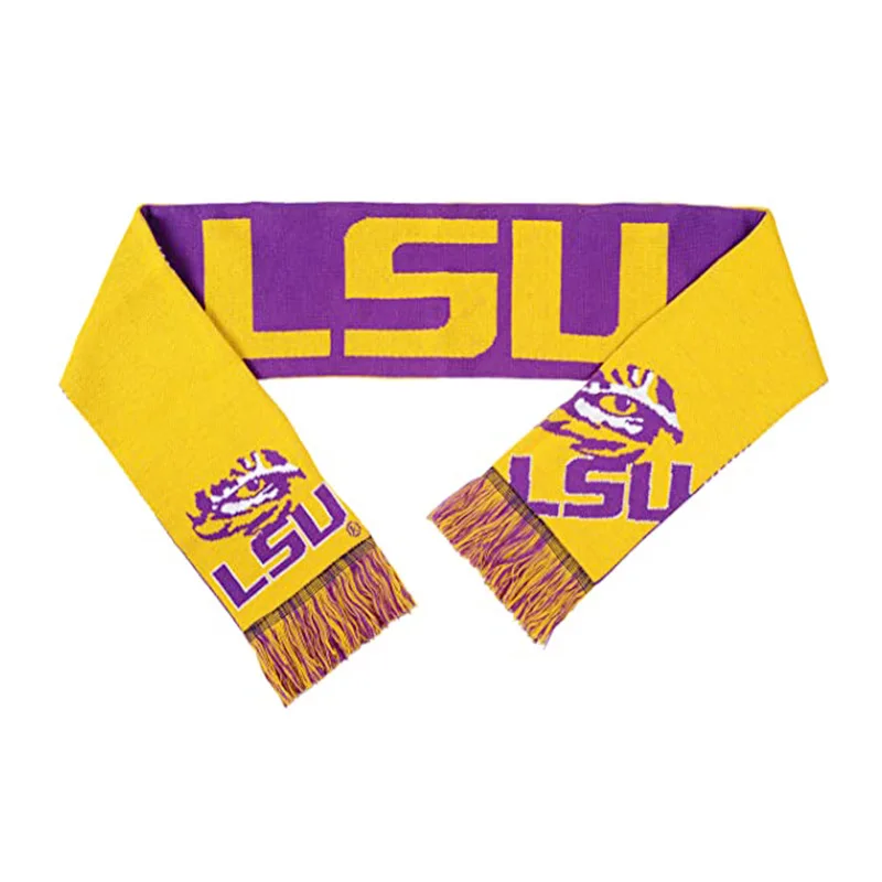 Wholesale Custom Fan Club Cheering Cheer Scarf Knitted Soccer Scarves Vintage