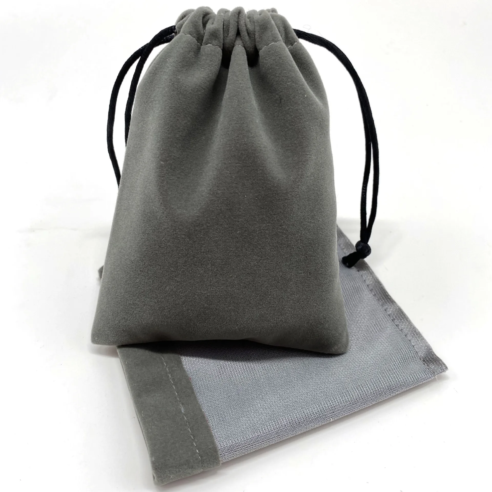 Hot Sale Custom Shopping Silk Screen Printing Tassels Drawstring Satin Pouch