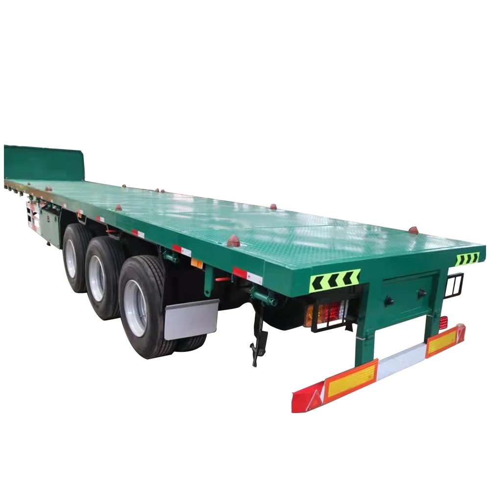 7 pin truck trailer A medium sized Flatbed truck trailer semitrailer that delivers beer kegs