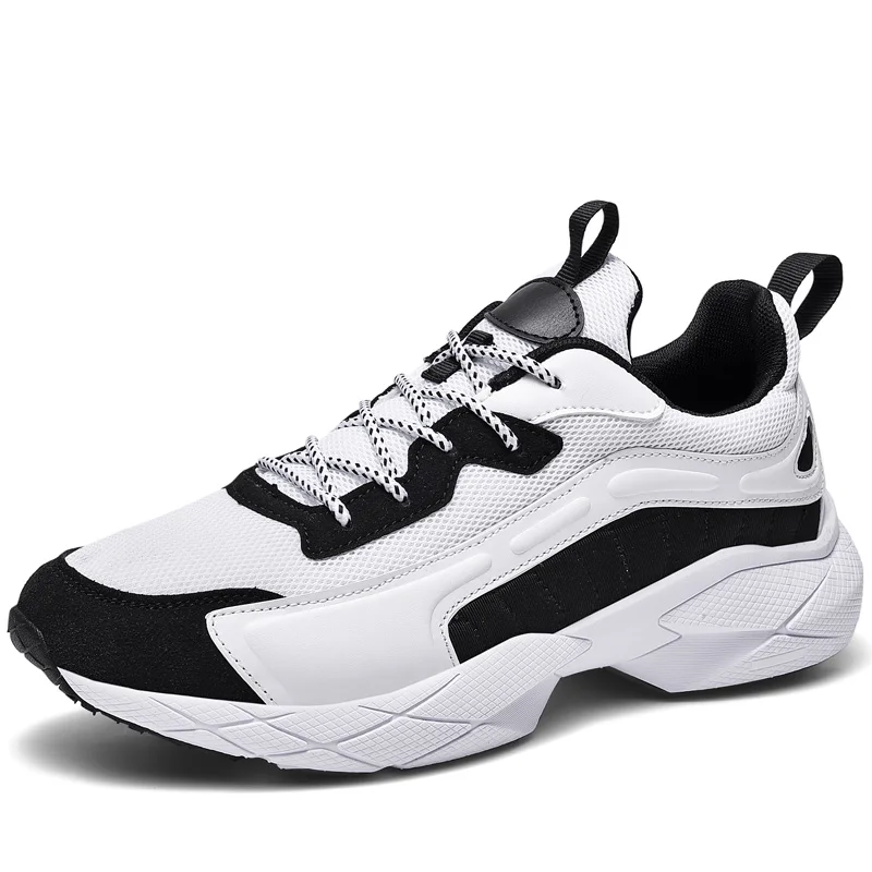 
High quality size 39-46 Comfortable running sneakers Platform heighten casual sports shoes for men 