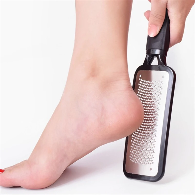 Professional Pedicure Feet Care Tools Stainless Steel Foot File Scrubber Rasp Heel Grater Hard Dead Skin Callus Remover Nail Use