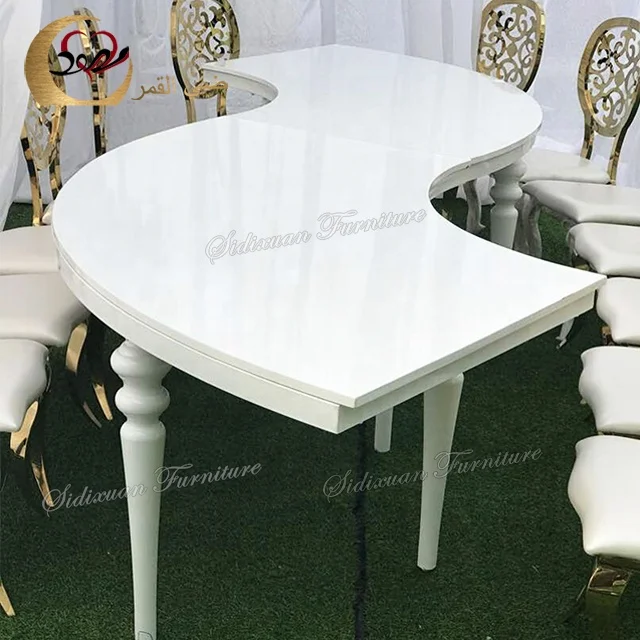 Luxury white round banquet tables for events wedding furniture supplier
