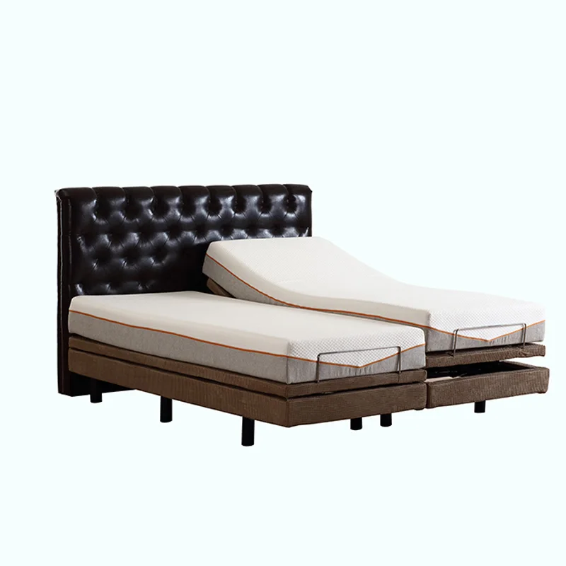 Konfurt bedroom furniture  massage function up down bed electric bed adjustable kind size bed frame