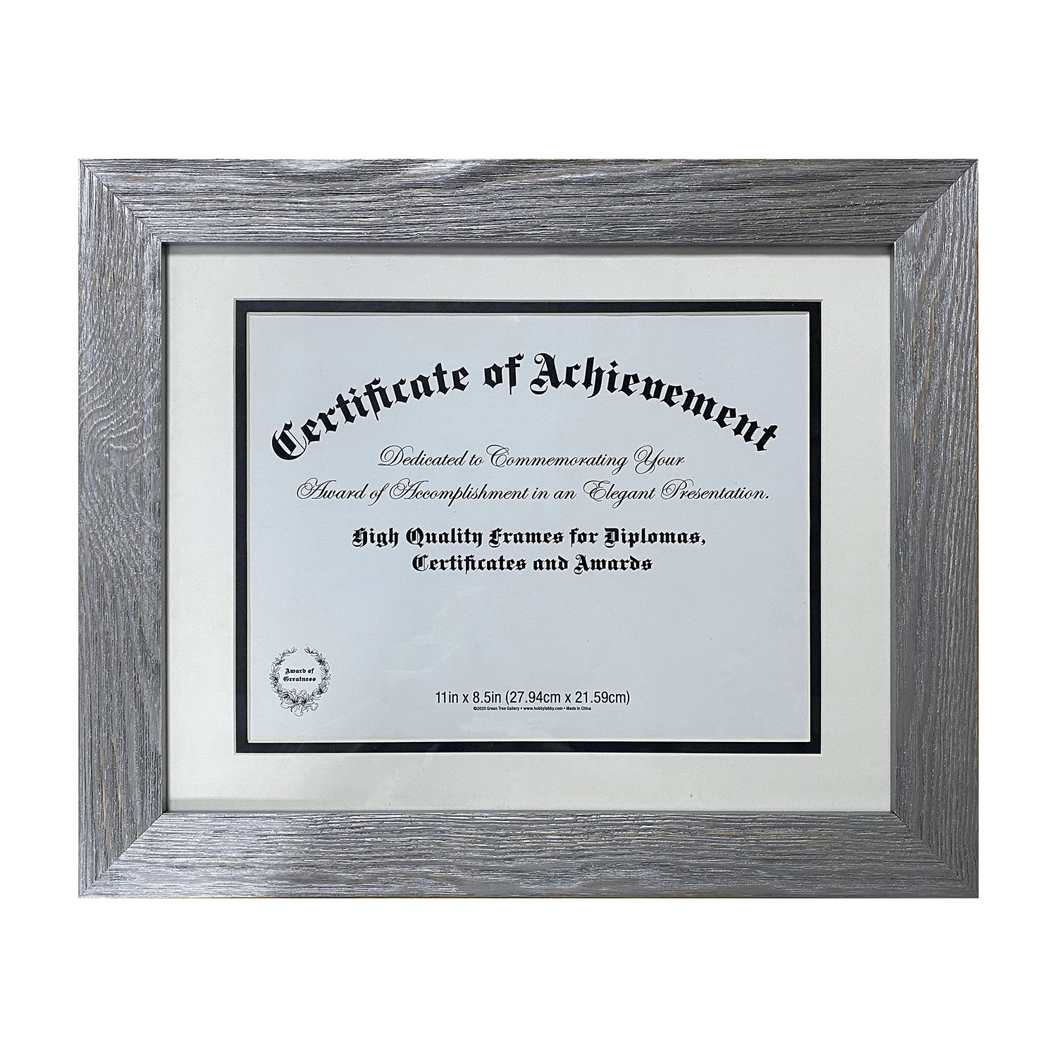 14inch Graduation Certificate Frame Diploma Awards Holders Wood photo Frames with double mat