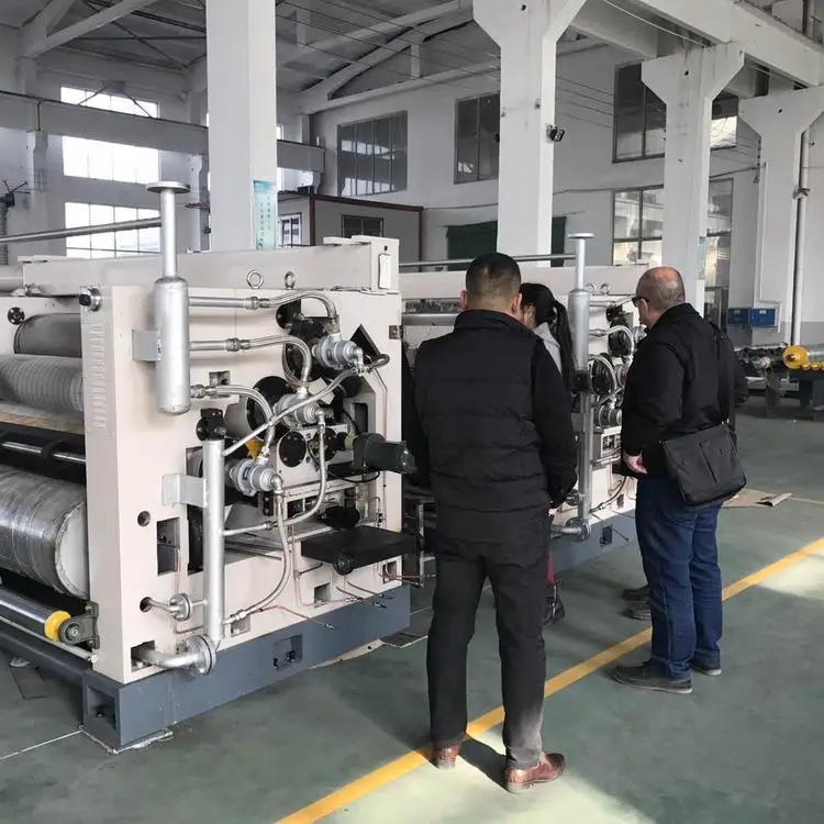 ZH-DW Small Size Double Profile Paper Single Facer Corrugated Cardboard Machine For