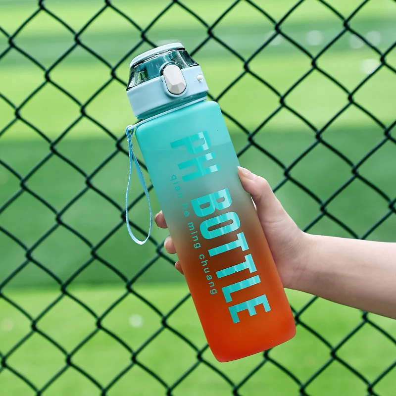 New Arrival Travel Bottle Sports Clear Leak Proof Portable 750ml 1000ml Plastic BPA Free Water Bottle for Girls