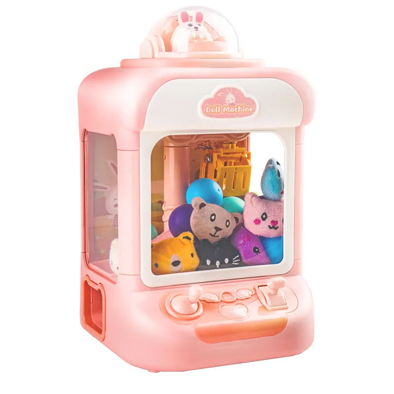Hot Sale Mini Claw Machine Crane Game Toys Claw Machine for Kids with Plush Toys For Kids