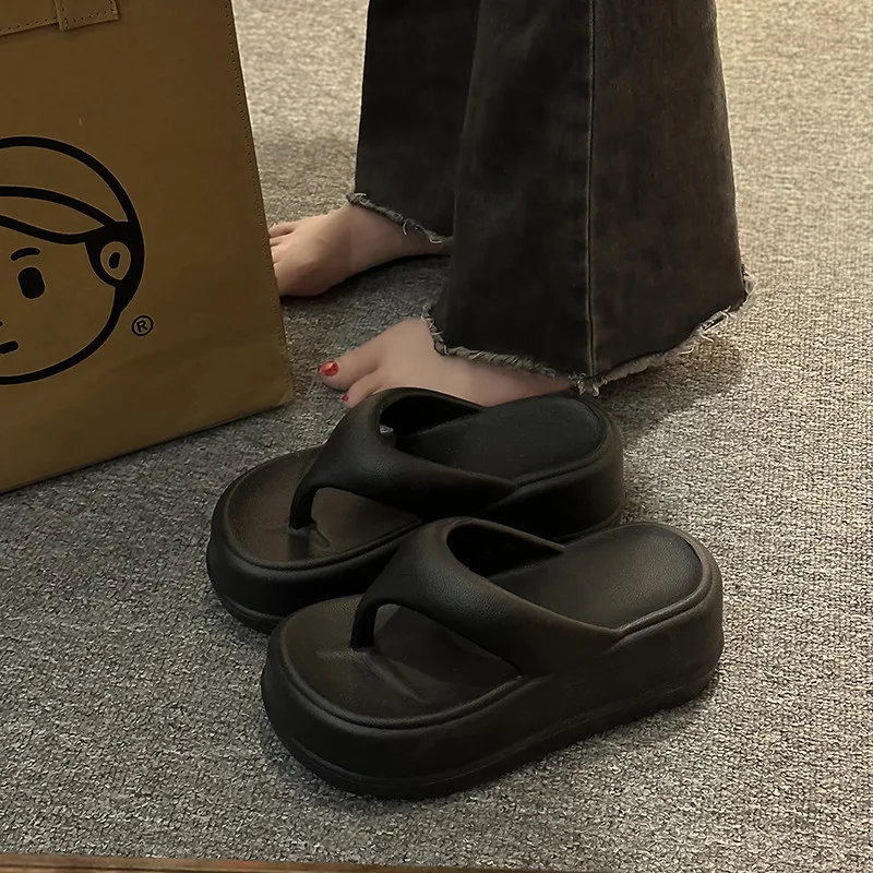 7cm platform flip-flops slippers female summer fashion women wear increase non-slip EVA flip-flops