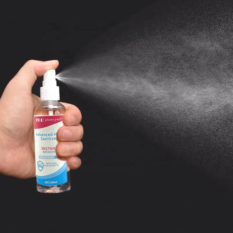 eco Planet Pure Instant Hand Sanitisers 75% Alcohol Hand Sanitizer Spray 100ml
