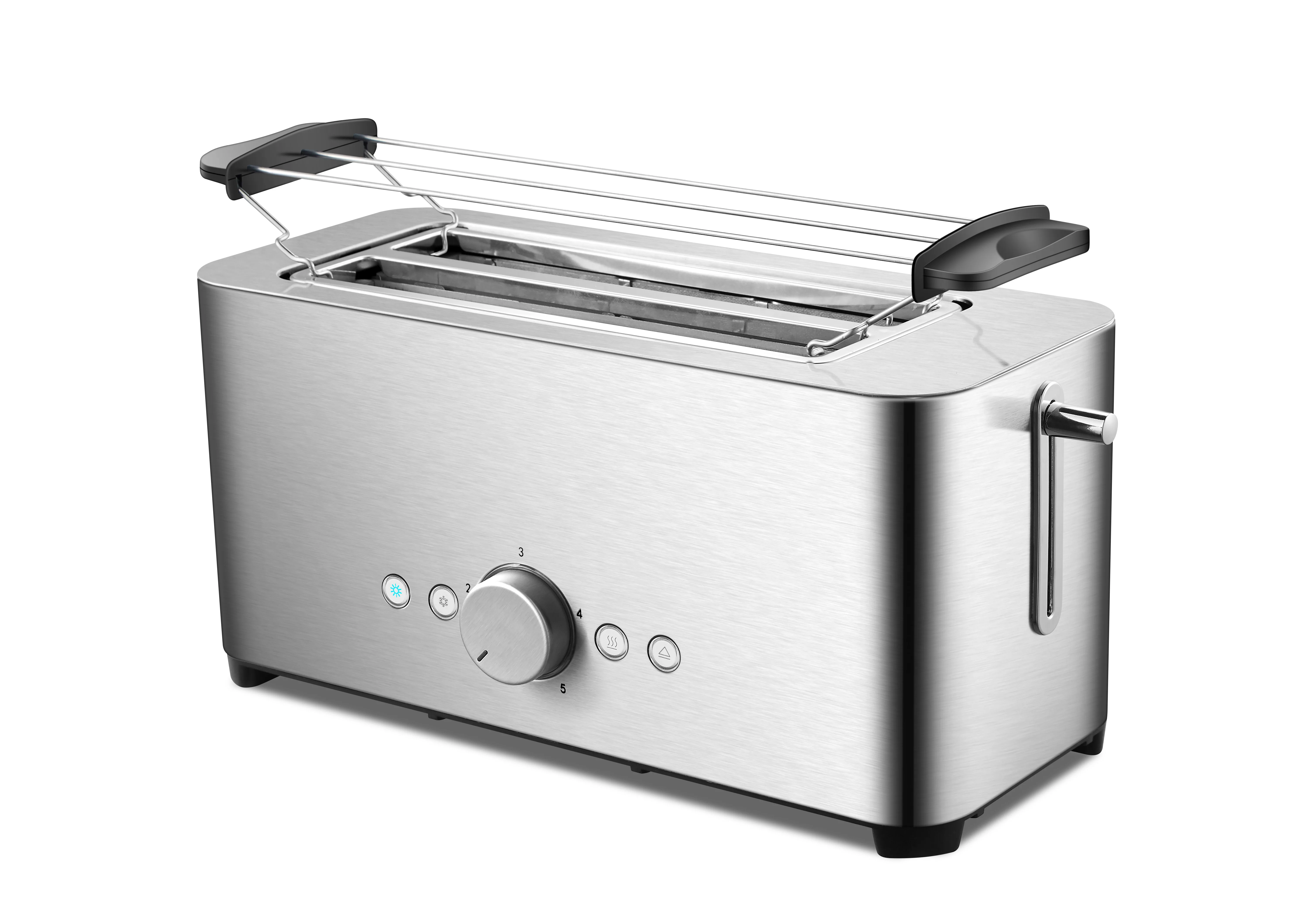 Горячая Распродажа Прямая поставка с завода семейный выдвижной тостер из нержавеющей стали на 4 листа устройство для приготовления завтрака духовка фритюрница