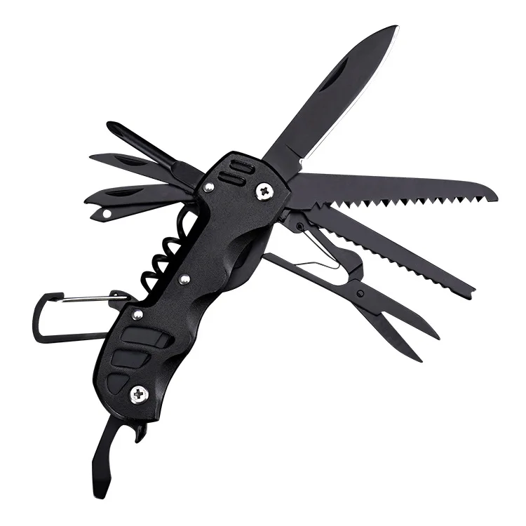 High Demand Products 11-in-1 Foldable Scissors Saw Bottle Opener Combo Multifunctional Edc Tool Knifefor For Outdoor Survival