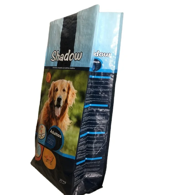 coated pp woven bags for animal feed chicken cattle bird fish horse feed bag 25kg