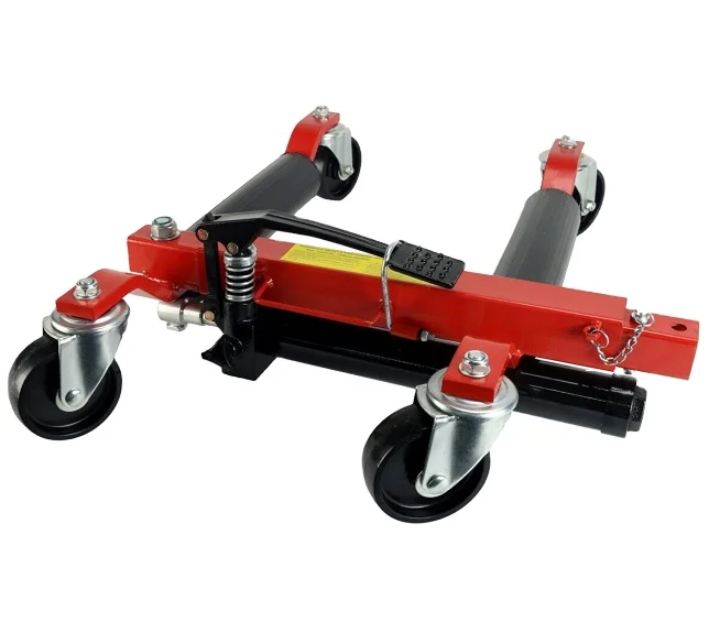 1500lbs Hydraulic Car Positioning Jack 13-inch Wheel Dolly 4-Pack Jack Stand