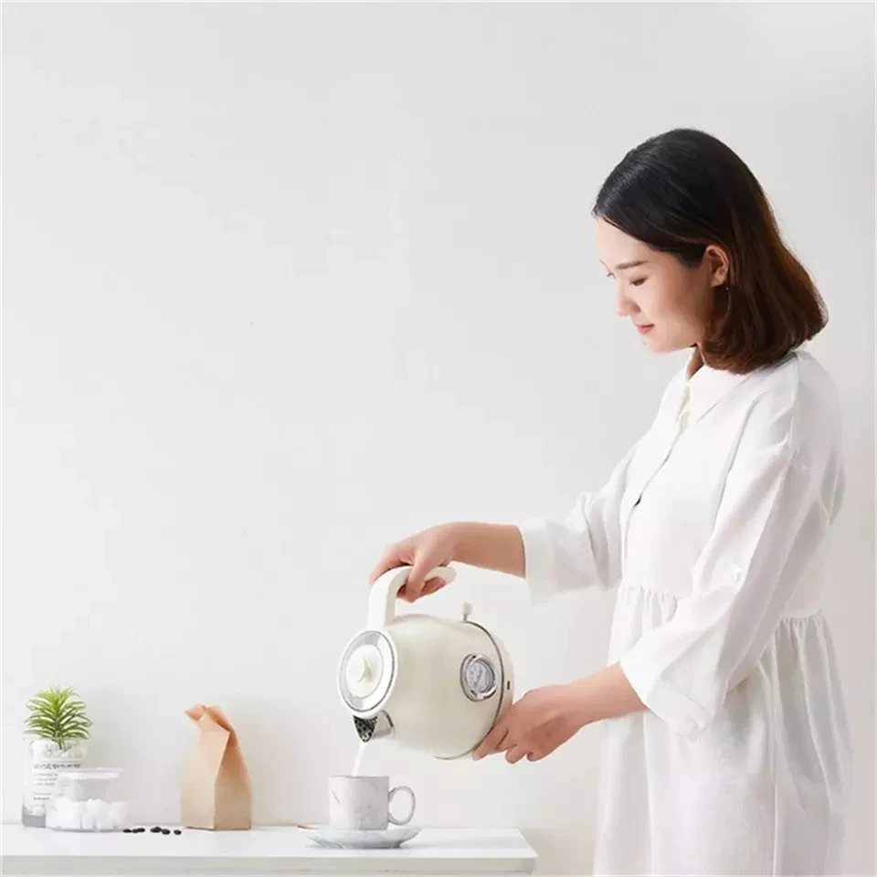 Xiaomi Qcooker Electric Kettle Stainless Steel Retro Style 1.7L Capacity