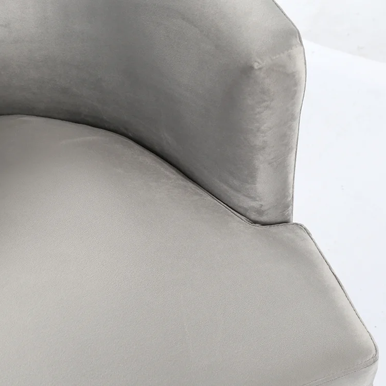 Wholesale Indoor Lounge Chairs Metal Base Fabric Type Living Room Leisure Chair