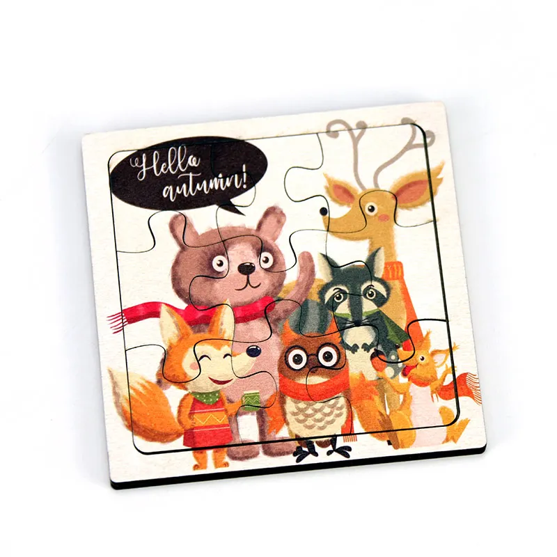 Chinese manufacturer custom Early education puzzle 3-6 years old customized wood Jigsaw puzzle