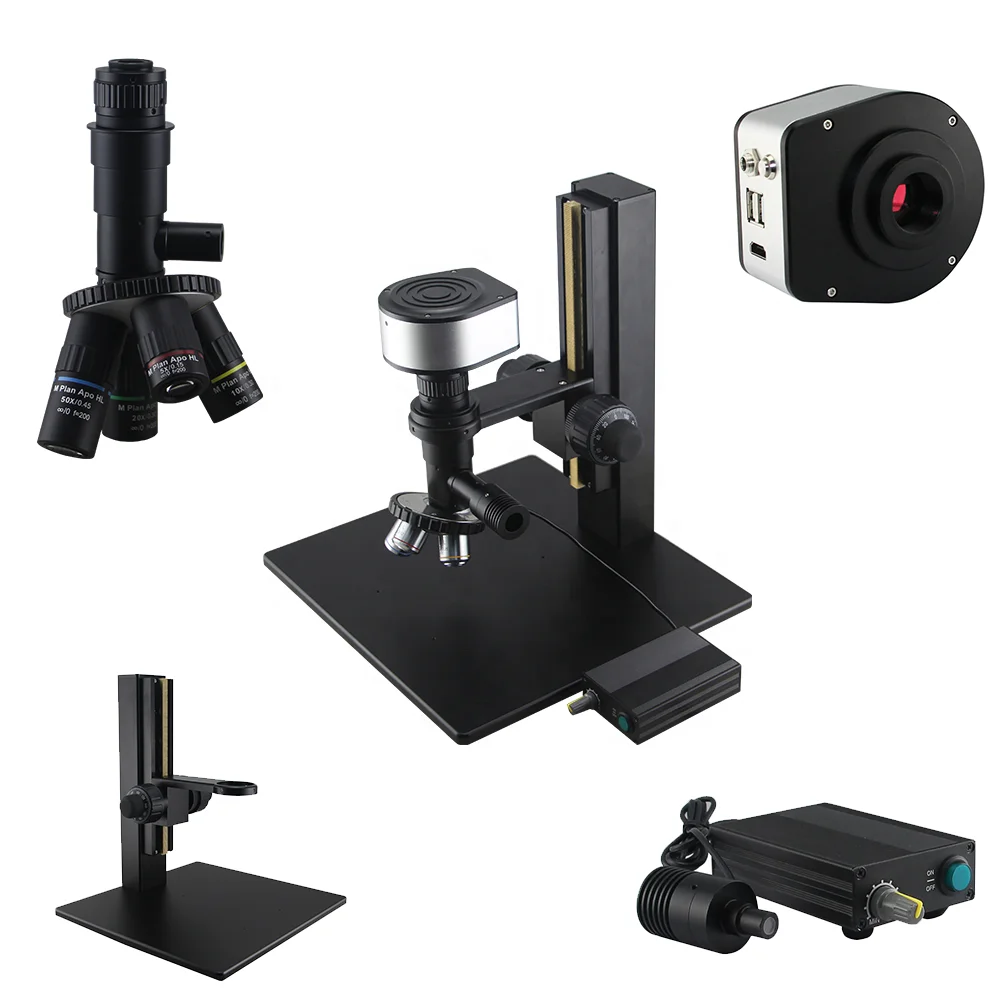 Semiconductor And PCB Inspection FM200CP-U High Power Digital Microscope With HD Industry Camera