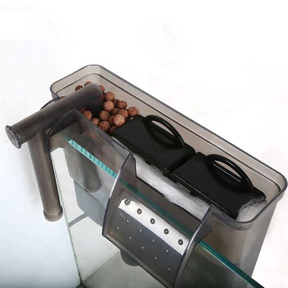 Sustainable silent operation plastic aquarium purification sump mini desktop fish tank filter aquarium