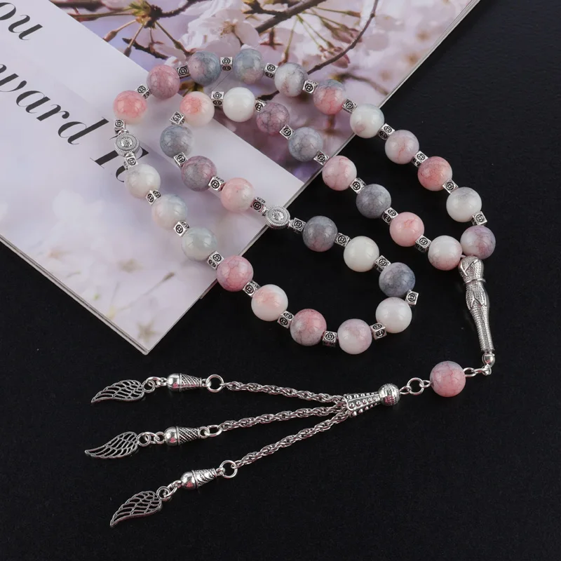 Wholesale 33pcs Religion Muslim Islamic beaded glass beads high quality rosary bracelets