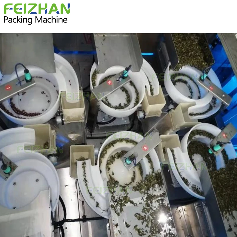 High Speed VFFS Weighing Filling Ultrasonic Sealing Scented Dip Tea Black Tea Bags Triangle Tea Bag Packing Machine