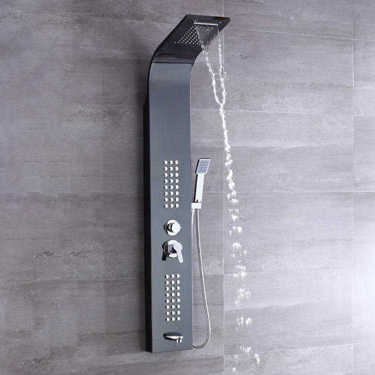 Целевые панели дешевая внутренняя душевая панель башня массажные струи для тела настенное крепление