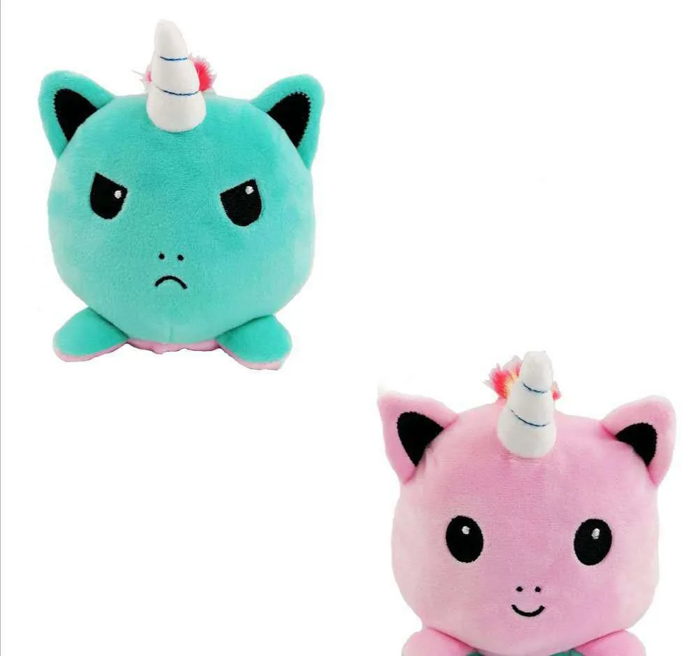 Chinese factory custom Flip Plush Toys unicorn Reversable Octopus Plush Reversable Animals Baby toy