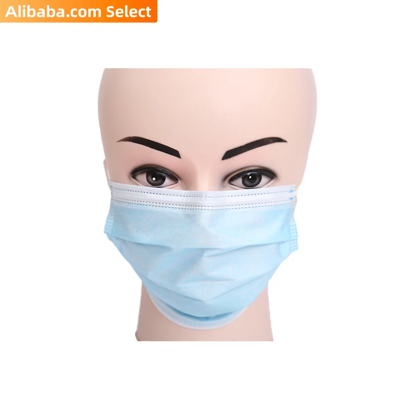 Оптовая продажа-медицинская 3-х слой одноразовые подгузники гражданского плотная маска для лица с earloops солнечного коллектора GB/T32610-2016 Сделано в Китае