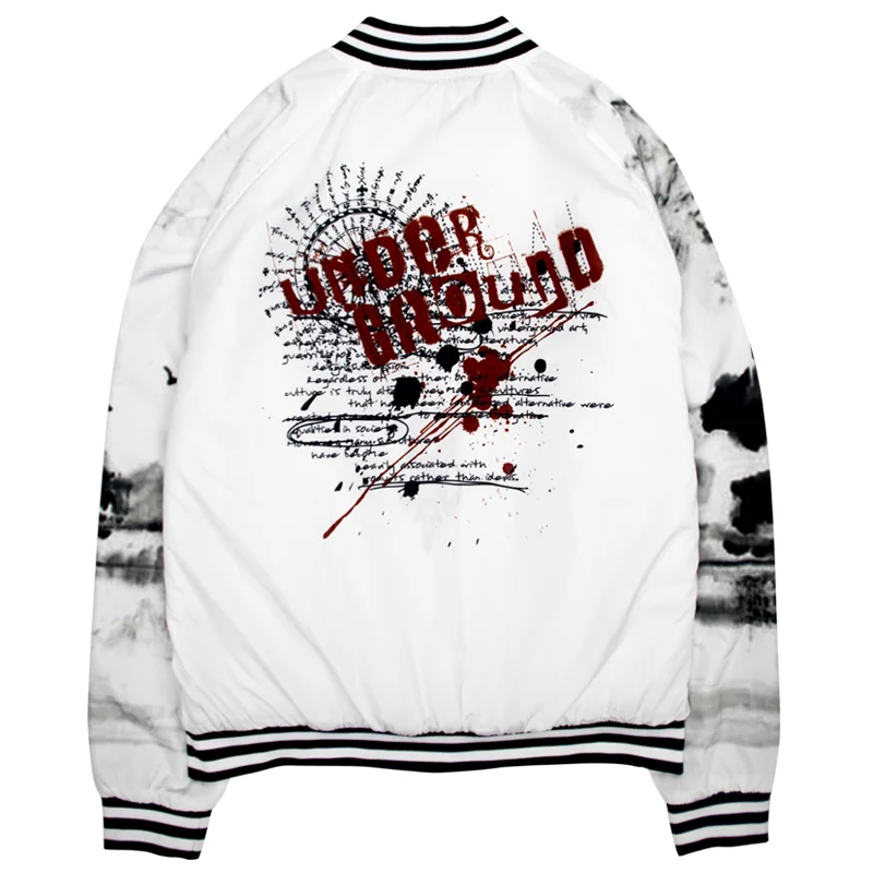 Varsity Bomber Jacket bj02 Back