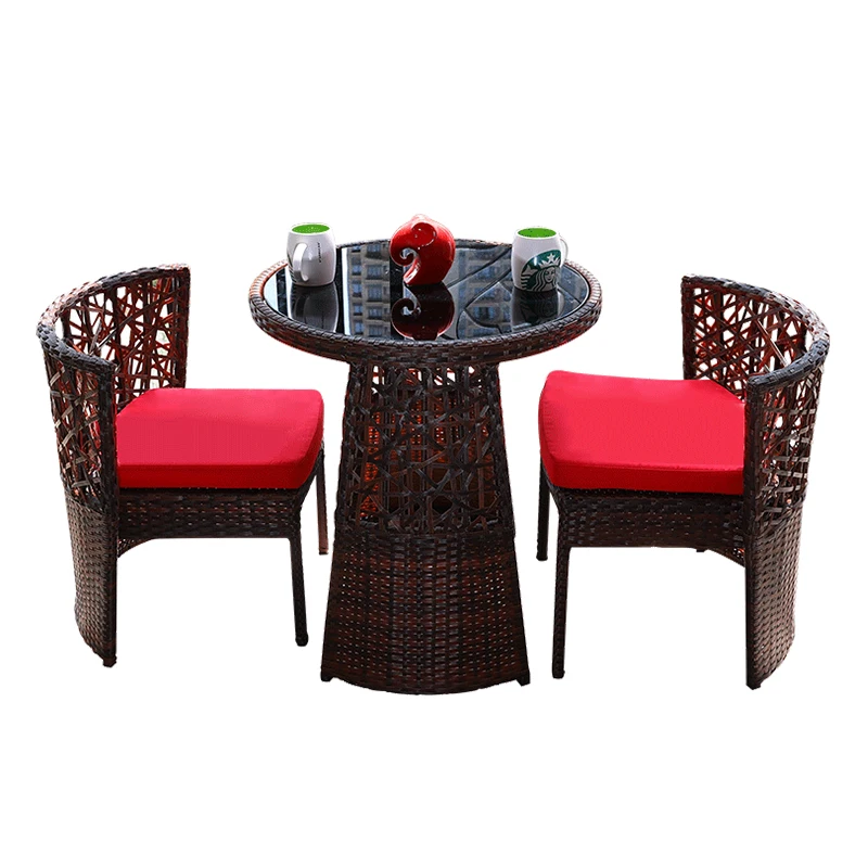 chair for balcony outdoor high table and chair shop Patio Furniture Synthetic Rattan Wicker Dining Table & Chairs