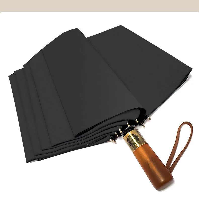 Promotional Custom Printing Three Folding Umbrella Golf Umbrella