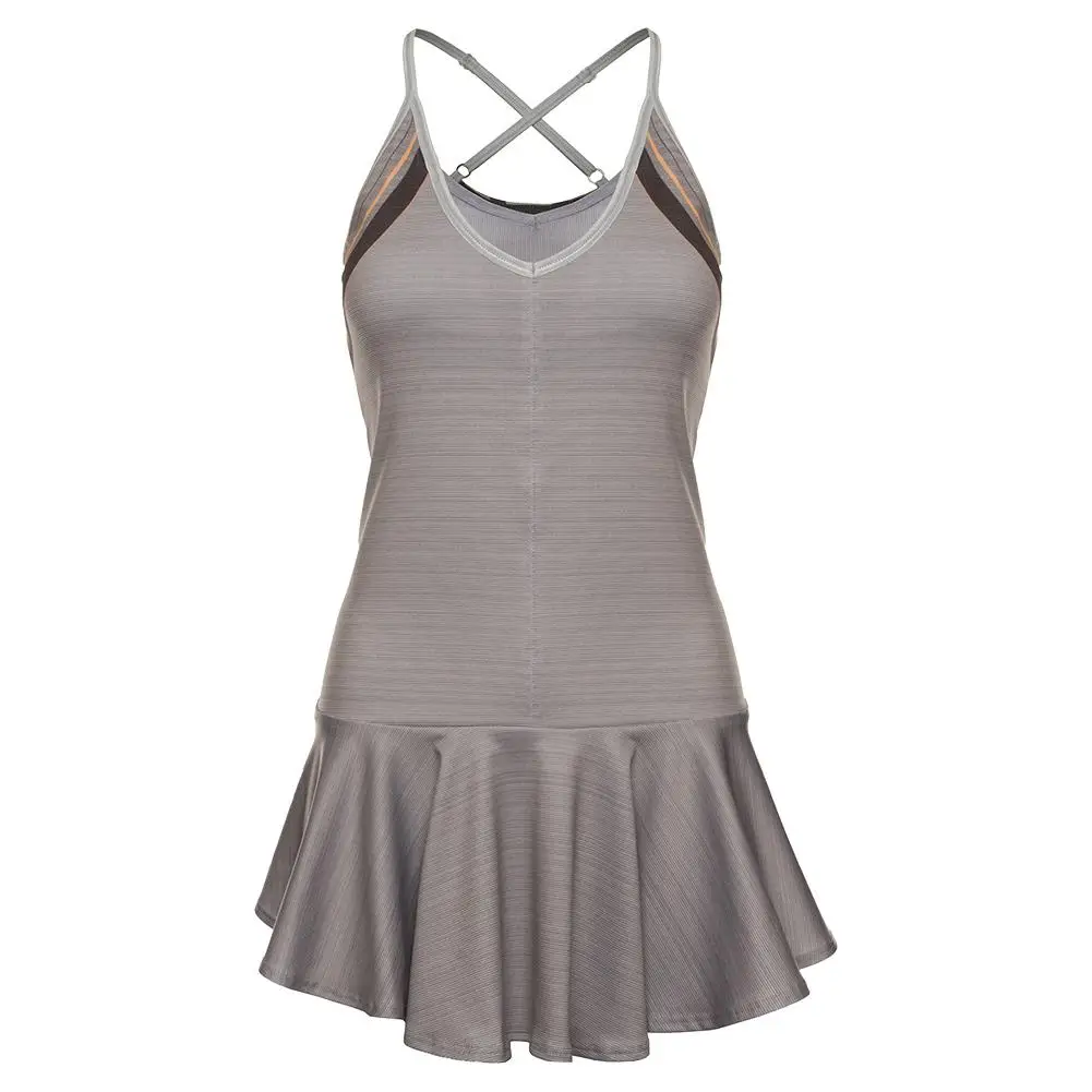 Women Sleeveless Soft Athletic Golf Tennis Dresses Quick Dry Exercise Workout Skirt Dress