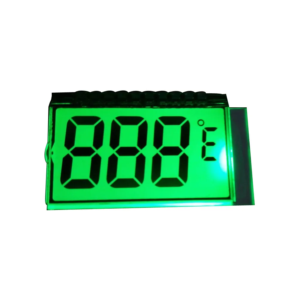 segment 6 digits tn energy meter positive transparent 7 segment lcd