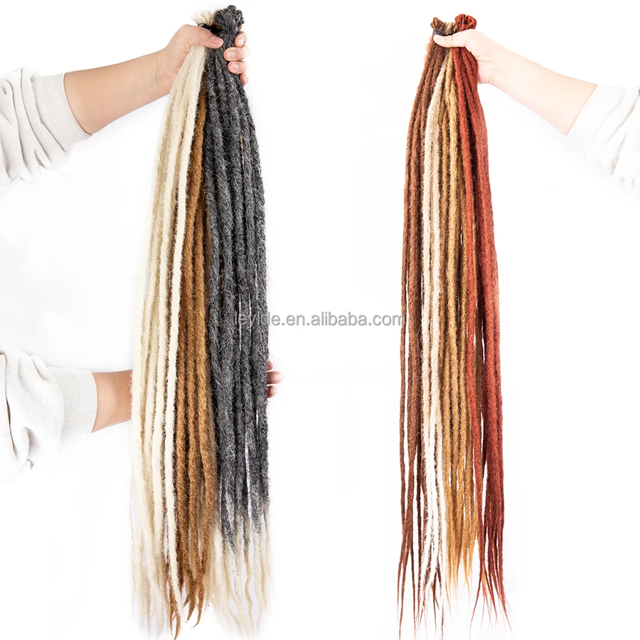 High Temperature Fiber Dreadlock Extension 36inch Handmade Synthetic Crochet Dreads Hair Locs