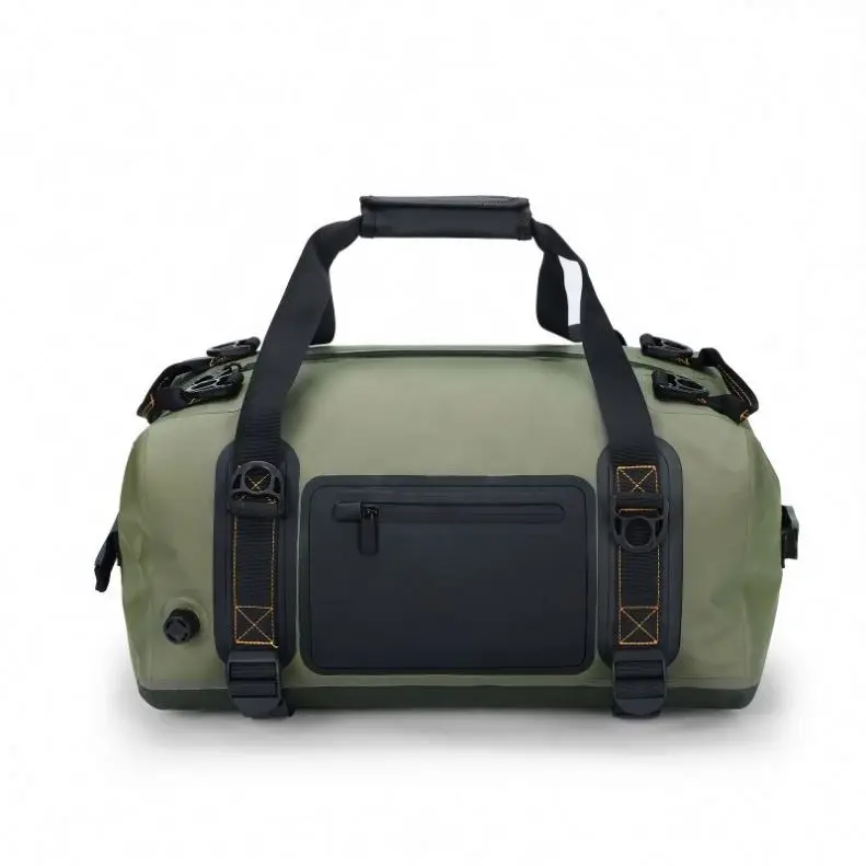 2024 New Sports custom waterproof duffel bag leather waterproof duffel large travel sport bag