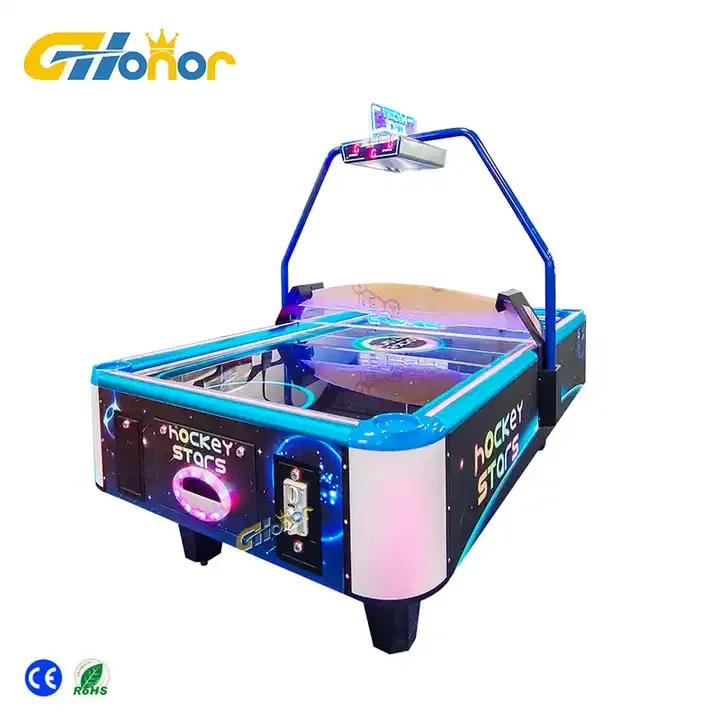 Latest 2 players classic sports air hockey game console for children and adults coin operated air hockey arcade table for sale