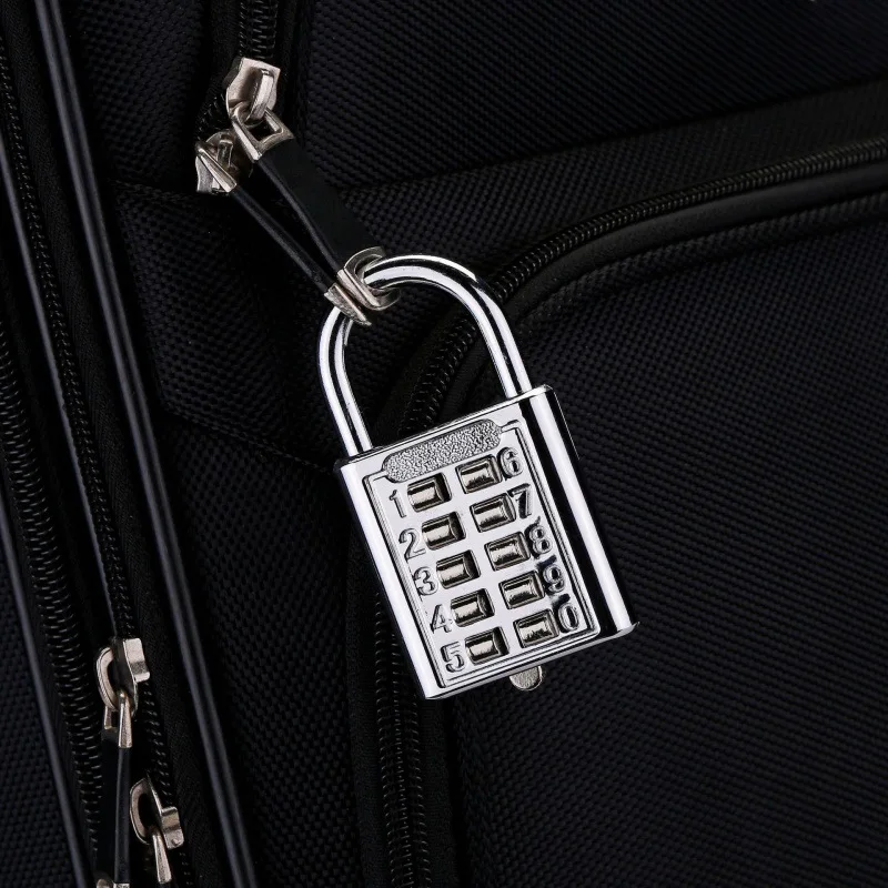 No. 10 Button Lock Zinc Alloy Combination Padlock Blind Lock Luggage Combination Lock