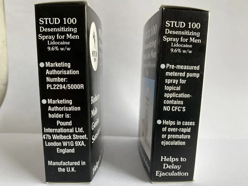 Hot selling gold stud 100 penis delay spray male sex Delay ejaculation