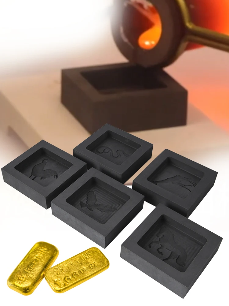 High purity  graphite ingot mould for sale cast gold silver ingot mould