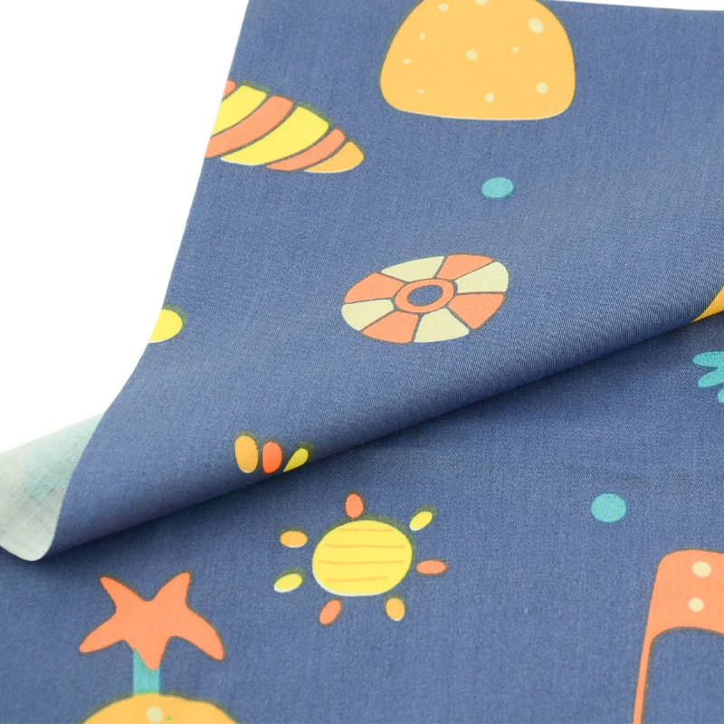 
High quality 160cm width navy blue meter fabric for cotton twill patchwork baby clothes 