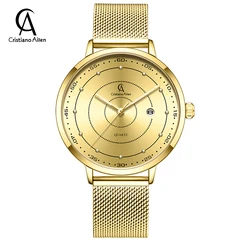 Cristiano Aillen CA0838 Hot Selling Minimalist Business No Blue Glass  Automatic calendar Men Wrist Watch